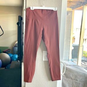 Lululemon dusty rose leggings